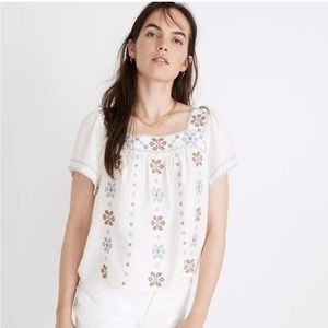 Madewell Cross-Stitch Top